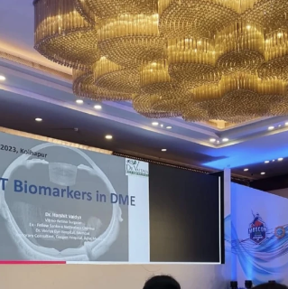 Dr. Harshit delivered talk on “OCT Biomarkers in Diabetic Macular Edema” Image 2