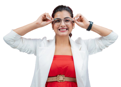 happy-girl SEE WITHOUT GLASSES LASIK