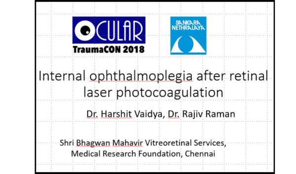 Poster presentationsat Ocular Traumacon, 2018