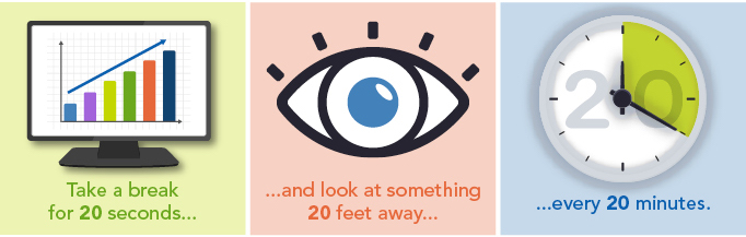 Follow 20-20-20 rules