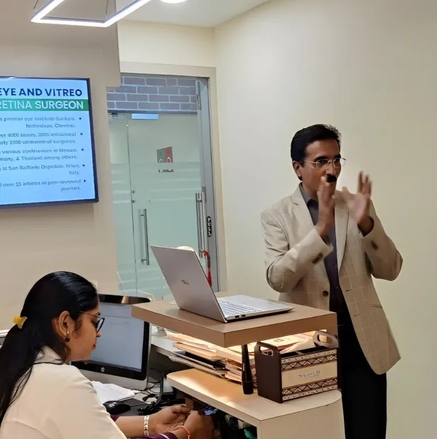 Dr. Deepak Vaidya at Dr. Vaidya Eye Hospital